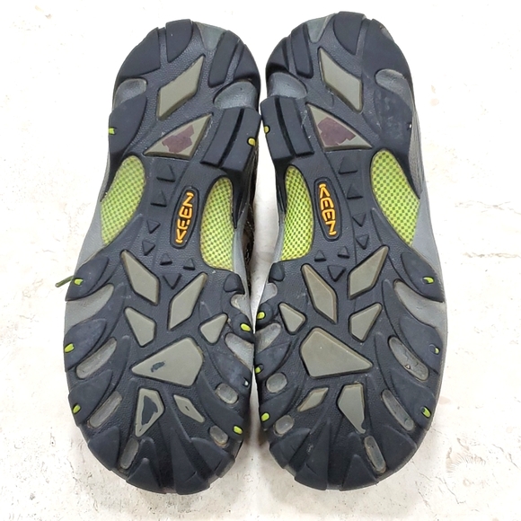 Keen Voyageur Women's Shoe Size 9.5 Green Brown Leather Hiking Sneaker - Picture 8 of 16